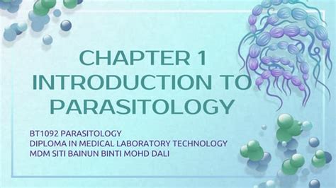 Topic 1 Introduction To Parasitology Pptx