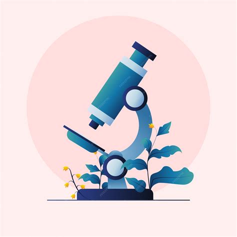 Premium Vector | Lab microscope for chemistry and biology research