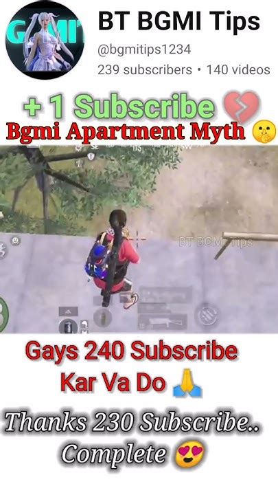 Bgmi Apartment Myth 😱😈 Bgmi Gameplay Bt Bgmi Tips Vipax Myth