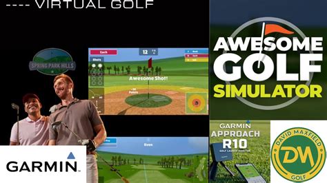 Garmin R10 Awesome Golf Simulator App And My Lowest Ever Sim Golf Score Youtube