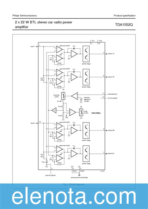 Tda Q Datasheet Pdf Kb Philips Pobierz Z Elenota Pl