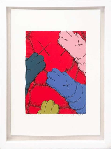 KAWS - KAWS: SHARE limited edition screen print - Modern art, Companion and Pink BFF at 1stDibs