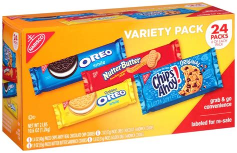 Nabisco Variety Pack Cookies Chips Ahoy Oreo Golden Oreo Nutter Butter Reviews 2021