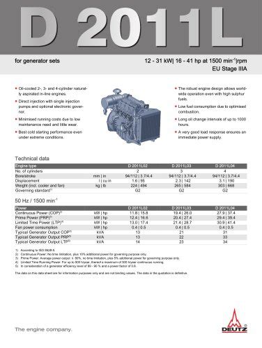 FL 912 DEUTZ PDF Catalogs Technical Documentation Brochure