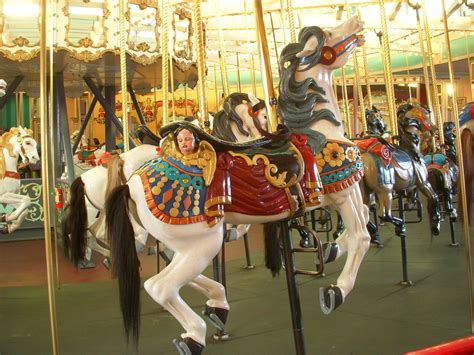 Carousel Horse Carousel Horse With Weird Cherubs Heads Un Flickr