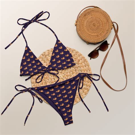 All Over Print Recycled String Bikini Etsy