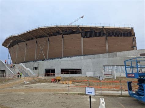 A Saint Denis Le Futur Centre Aquatique Olympique Prend Forme