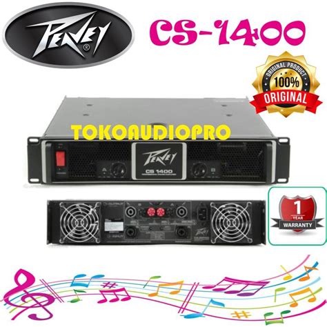 Jual Power Peavey CS1400 2 Channel Power Amplifer Peavey Cs 1400