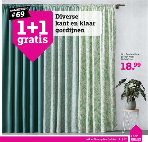 Diverse Kant En Klaar Gordijnen Gratis Aanbieding Bij Leen Bakker