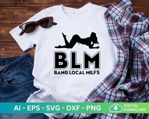 BLM Bang Local Milfs Svg BLM Svg Bundle Milf Bundle Svg Cutting Files