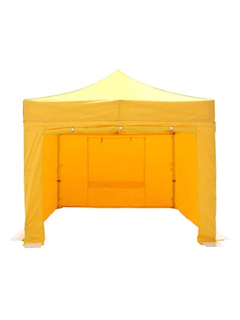 3m x 3m Gazebo (With Sides) - Yellow | EPH Creative - Event Prop Hire