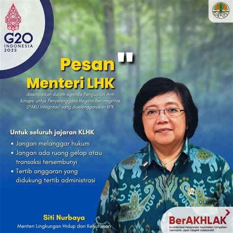 Pesan Menteri Lhk Untuk Seluruh Jajaran Klhk