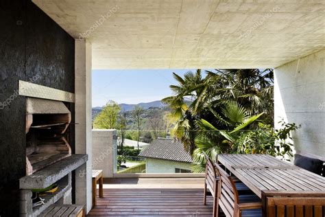 Veranda of modern house — Stock Photo © Zveiger #19528051