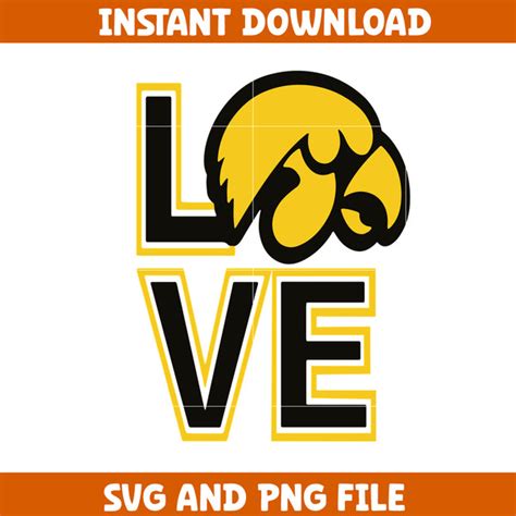 Iowa Hawkeye Svg, Iowa Hawkeye logo svg, Iowa Hawkeye Univer | Inspire Uplift