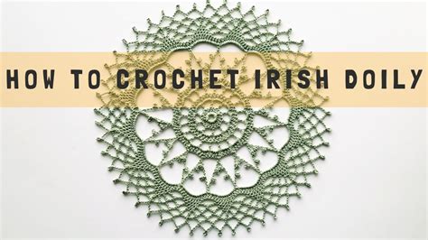 How To Crochet Irish Doily Youtube