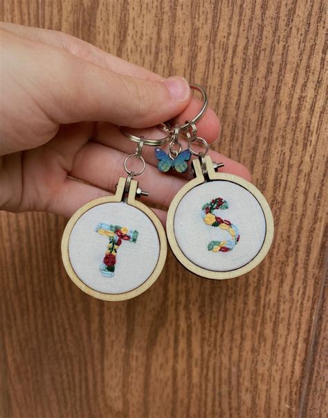 Embroidery Hoop Keychains Peytonelysedesigns Embroidery Hardanger