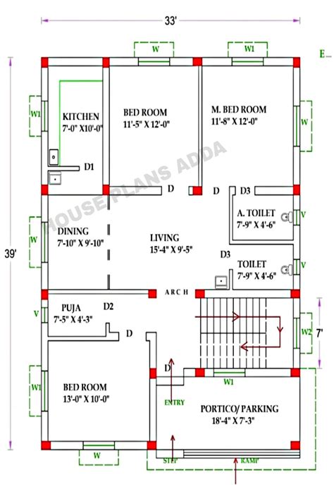 North Facing Bhk House Plan As Per Vasthu Nbkomputer