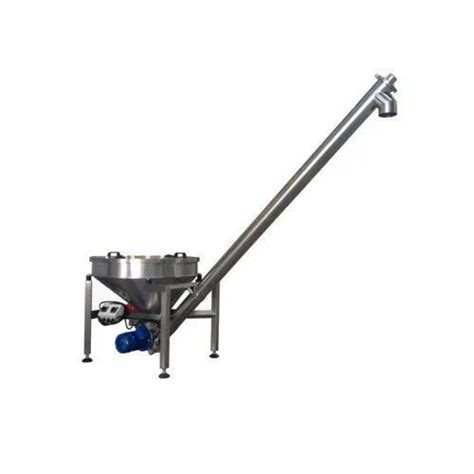 RJS Engineering Stainless Steel Inclined Screw Conveyor 220 V At