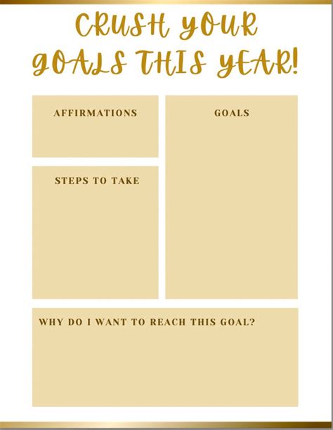 Printable Digital Vision Board For 2024 Vision Board Template Vision