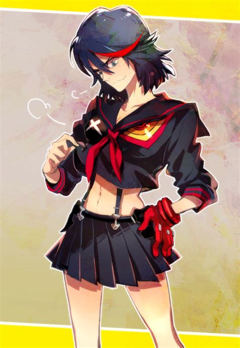 Safebooru 1girl Black Hair Kill La Kill Living Clothes Matoi Ryuuko