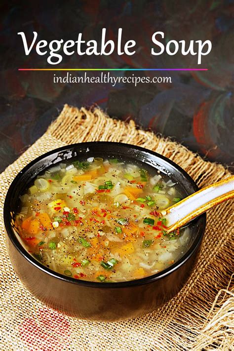 Vegetable soup recipe (Chinese vegetable soup) - Swasthi's Recipes