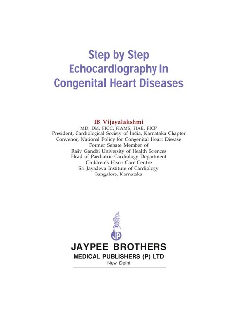 SOLUTION Step By Step Echocardiography In Congenital Heart Diseases