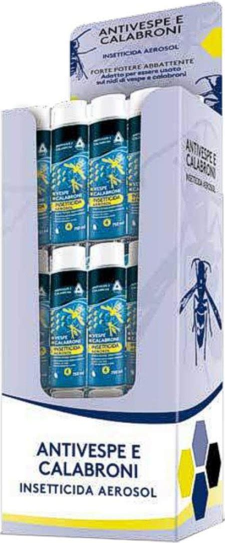 INSETTICIDI SPRAY ANTIVESPE E CALABRONI EXPO BOX 40 FLACONI ML 750