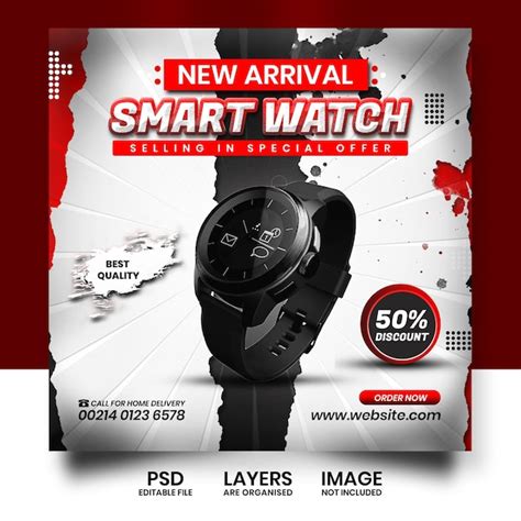 Premium Psd Smart Watch Sale Banner Post Design