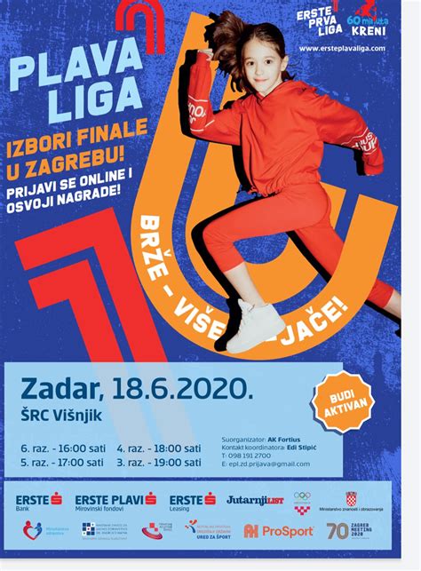 Sjajna vijest za mlade atletičare Erste Plava liga se vraća u Zadar