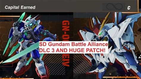 SD GUNDAM BATTLE ALLIANCE DLC 3 DATE AND HUGE PATCH FOR 10 12