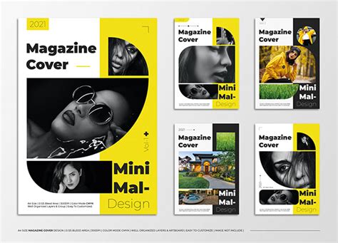 Minimalist Magazine Cover Page Design (1) | Images :: Behance