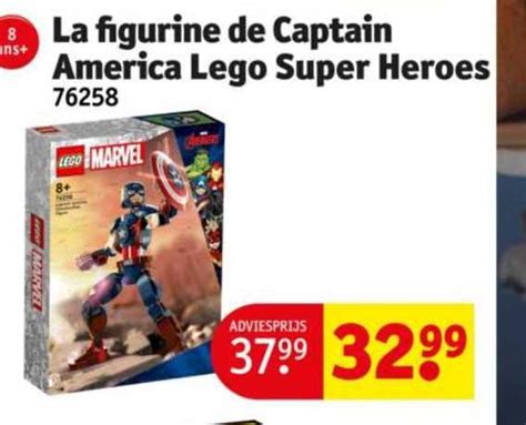 Promo La Figurine De Captain America Lego Super Heroes 76258 Chez