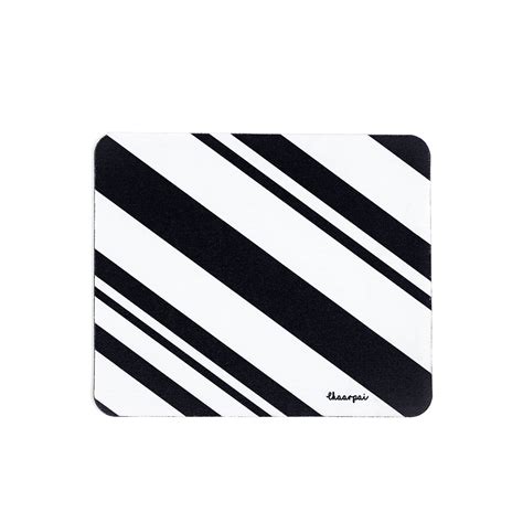 Monochrome Stripes: Mouse Pad Online - Chaarpai