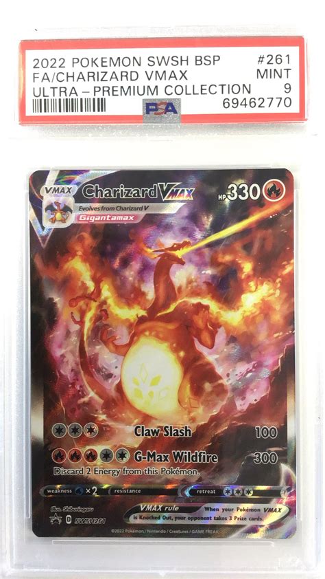 Pokemon Swsh Black Star Promo Full Art Charizard Vmax Sword