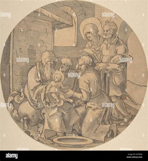 The Circumcision Of Christ 151050 Pen And Brown Ink Brush And Gray