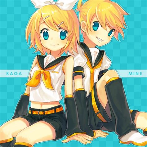 Kagamine Rin And Kagamine Len Vocaloid Drawn By Rentadeja Vu