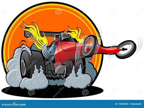 Vector Cartoon Dragster | CartoonDealer.com #17004356