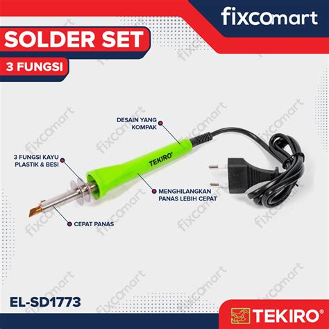 Jual TEKIRO SOLDER SET 3 FUNGSI 30 WATT SOLDERING SET Shopee Indonesia