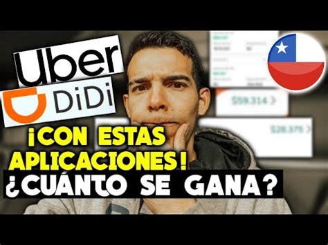 Cuánto se gana en UBER DIDI y PAQUETERÍA en CHILE 2023 uber