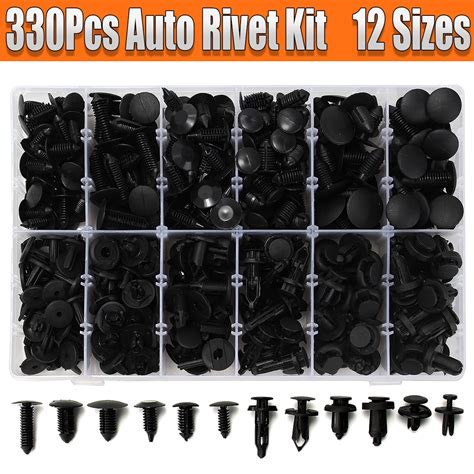 Buy 330pcs 12 Sizes Car Auto Push Pin Rivet Trim Clip Panel Body Interior