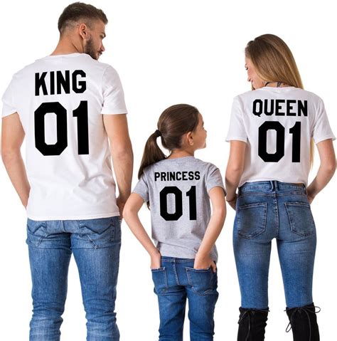 Camisetas King And Queen Prince Princess A Juego Camisetas Para