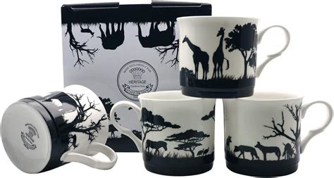 Set Of Ambrosia Fine Bone China Mugs Gift Boxed Free Uk Delivery