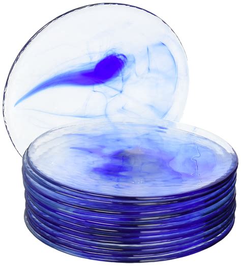 Buy Bormioli Rocco Murano Cobalt Blue Dinner Plates Set Of Online