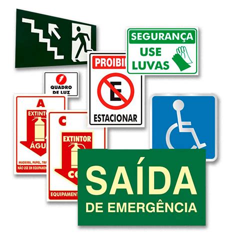 Placas de Sinalização Segurança Aviso Atenção Perigo EPI CIPA Grande