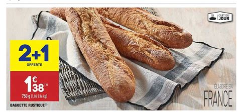 Offre Baguette Rustique 2 1 Offerte Chez Aldi