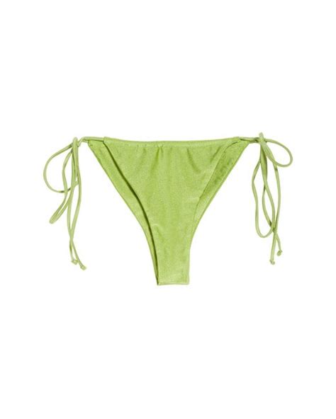 Jade Swim Lana Side Tie Bikini Bottoms In Green Lyst