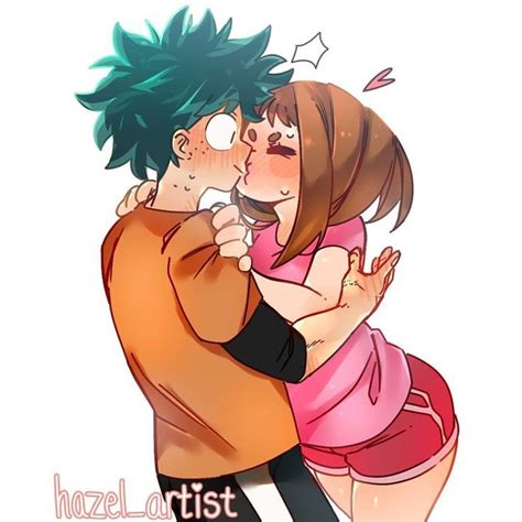 Ochako X Izuku Anime My Hero Academia Episodes Nintendo Fan Art