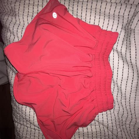 Pink Lululemon Low Rise Hotty Hot Shorts 2 5 Depop