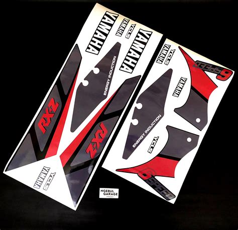 Stiker Rxz Hitam Merah Malaysia Millenium Batman Yamaha Premium