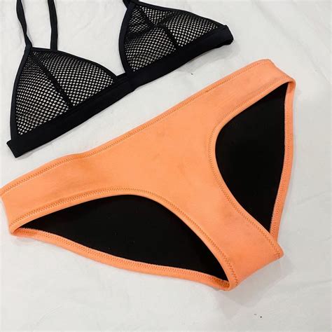 Triangl Neoprene Bikini In Tilly Sunburst Women S Fashion Swimwear